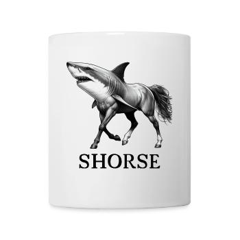 Requin Cheval Cheval - Mug blanc - blanc - Devant