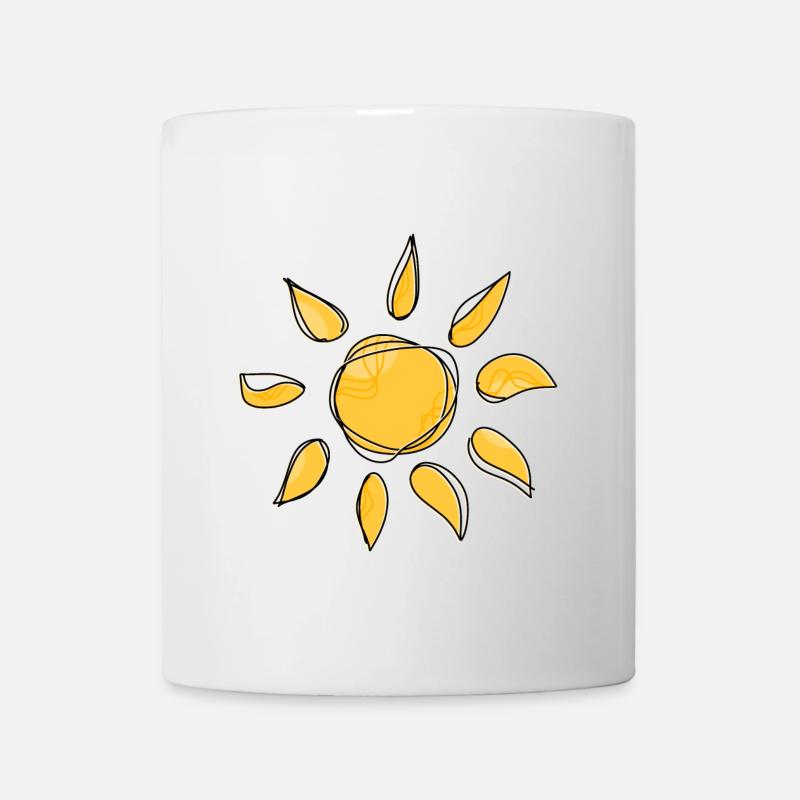Sonne - Tasse - Weiß
