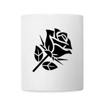Abstract Rose Minimalist Roses Flowers - Mug - white - Front