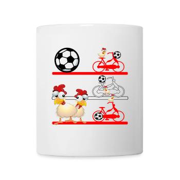 AUTRICHE Poulets Football - Mug blanc - blanc - Devant