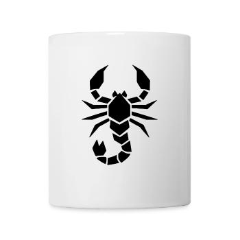 Abstrakter Skorpion Sternzeichen Tierkunst - Tasse - Weiß - Vorne