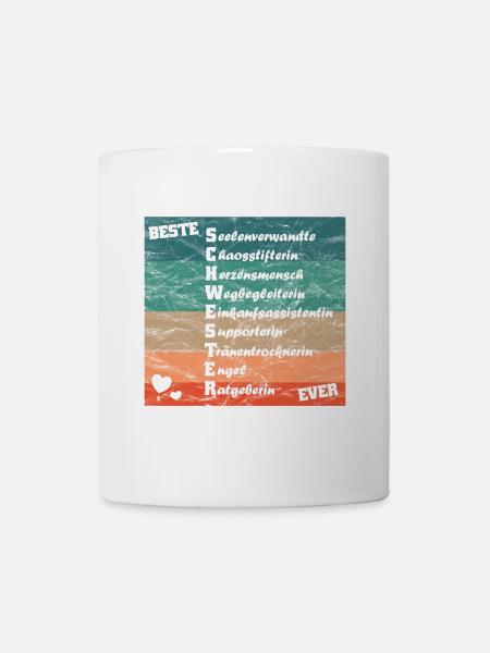 beste Schwester ever Die beste Schwester der Welt - Tasse - Weiß