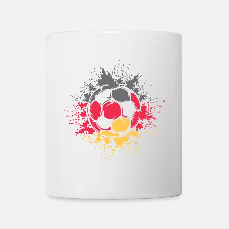 Fußball Farbexplosion Deutschland Team Spieler - Tasse - Weiß