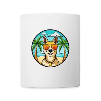Lunettes de soleil péruviennes Inca Orchid Dog Breed Cartoon - Mug blanc - blanc - Devant