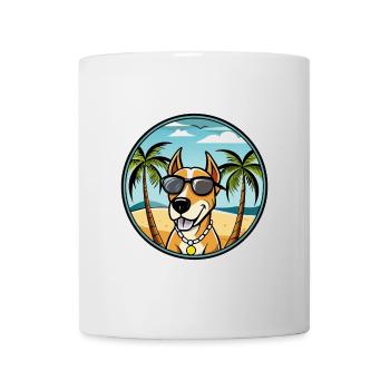 Transsilvanischer Windhund Rasse Cartoon Sonnenbrille - Tasse - Weiß - Vorne