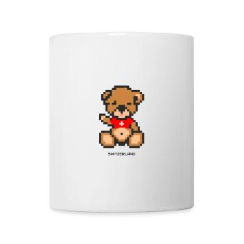 Pixel Bear Switzerland - Mug - white - Front