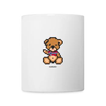 Pixel Bear Norway - Mug - white - Front