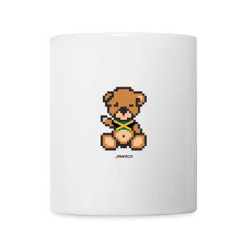 Pixel Bear Jamaica - Mug - white - Front
