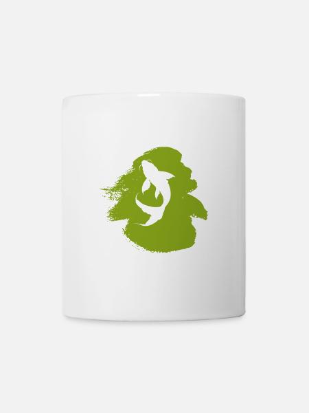 Koi Fisch Fischer - Tasse - Weiß