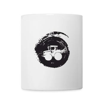 Moissonneuse-batteuse agricole - Mug blanc - blanc - Devant