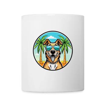 Anatolian Shepherd Dog Breed Cartoon Sunglasses - Mug - white - Front