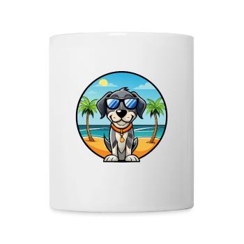 Bluetick Coonhound Dog Breed Cartoon Sunglasses - Mug - white - Front