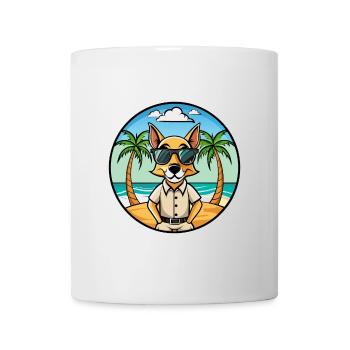 Braque Saint Germain Hunderasse Cartoon Sonnenbrille - Tasse - Weiß - Vorne