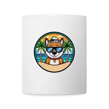 Cao De Seo Miguel Dog Breed Cartoon Beach - Mug - white - Front
