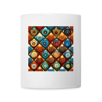 Ajrakh sans couture - Mug blanc - blanc - Devant