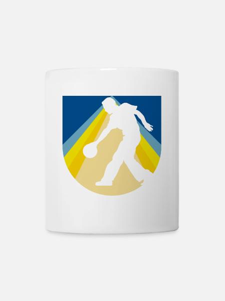 Bowling Pin Kugel - Tasse - Weiß