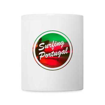 Surfen in Portugal - Tasse - Weiß - Vorne