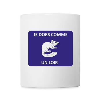 Je dors comme un loir - Mug blanc - blanc - Devant