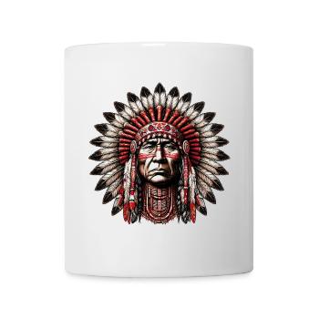 Peau rouge amérindienne américaine - Mug blanc - blanc - Devant