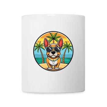 Grand Anglo Francais Dog Breed Cartoon Sunglasses - Mug - white - Front