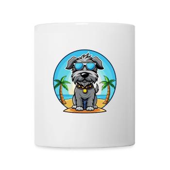 Kerry Blue Terrier Hunderasse Cartoon Sonnenbrille - Tasse - Weiß - Vorne
