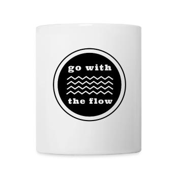 Nager - Suivre le courant - Mug blanc - blanc - Devant