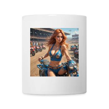 Dirt Track Diva - Tasse - Weiß - Vorne