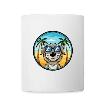 Stabyhoun Chien Race Dessin Animé Lunettes de Soleil Plage - Mug blanc - blanc - Devant