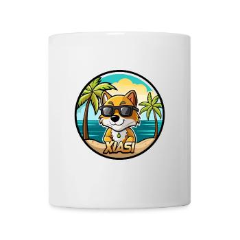 Xiasi Dog Breed Cartoon Sunglasses Beach - Mug - white - Front