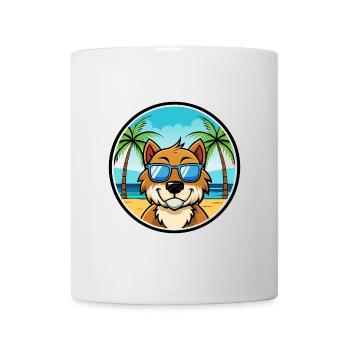 Tahltan Bear Dog Breed Cartoon Sunglasses Beach - Mug - white - Front