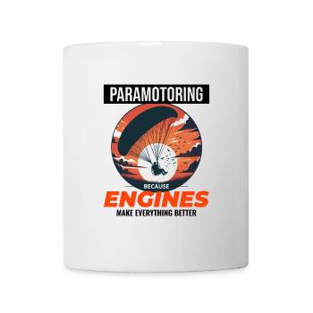 Paramotor Pilot Paramotoring Powered Paraglider - Mug - white - Front