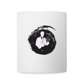 Juge, avocat - Mug blanc - blanc - Devant