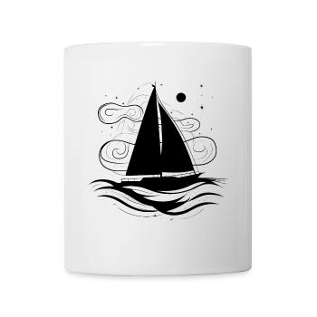 Segeln Skizze - Tasse - Weiß - Vorne
