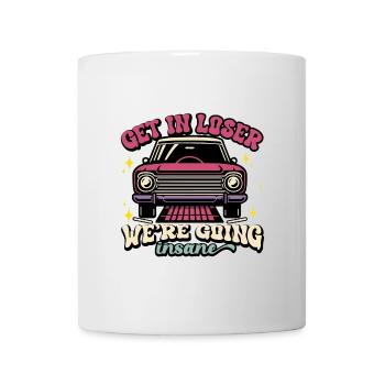 Voiture rétro se perdre Design fou - Mug blanc - blanc - Devant