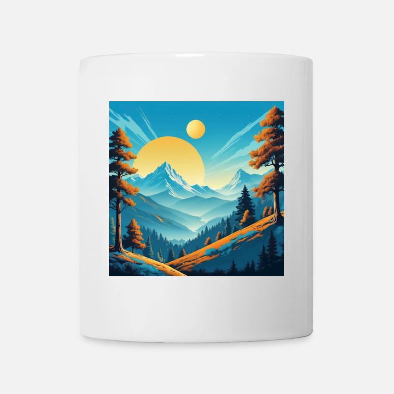 Zwei Sonnen - Tasse - Weiß