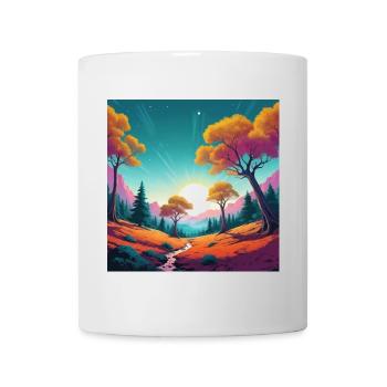 Coucher de soleil - Mug blanc - blanc - Devant