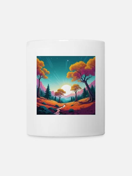 Sonnenuntergang - Tasse - Weiß