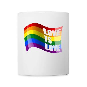 Regenbogen Liebe ist Liebe - Tasse - Weiß - Vorne