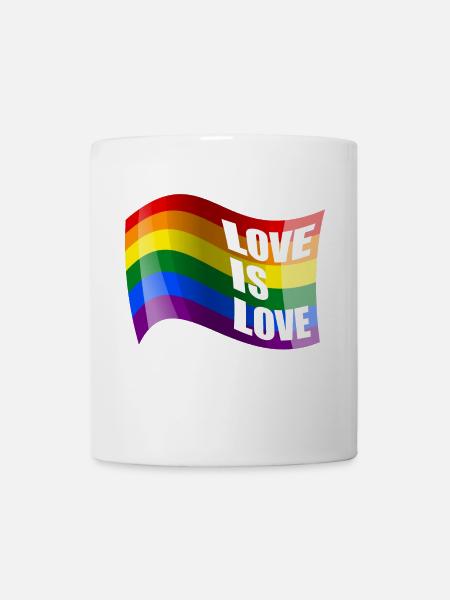 Regenbogen Liebe ist Liebe - Tasse - Weiß