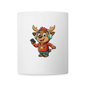 orignal drôle personnage de dessin animé musique de casque - Mug blanc - blanc - Devant
