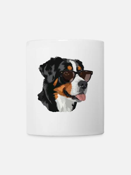Grosser Schweizer Sennenhund - Tasse - Weiß
