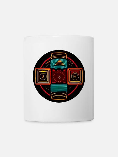 Neon Geometric Icons - Native Freestyle - Mug blanc - blanc
