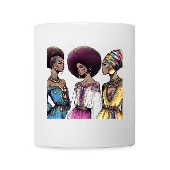 Afro Style Afrikanische Eleganz - Tasse - Weiß - Vorne