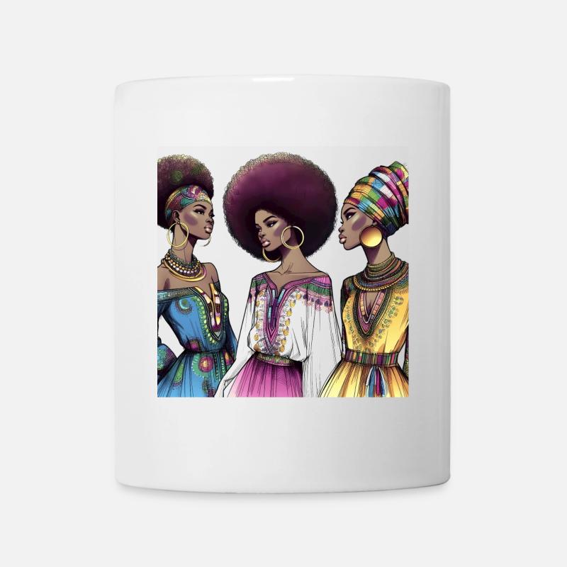 Afro style Élégance Africaine - Mug blanc - blanc