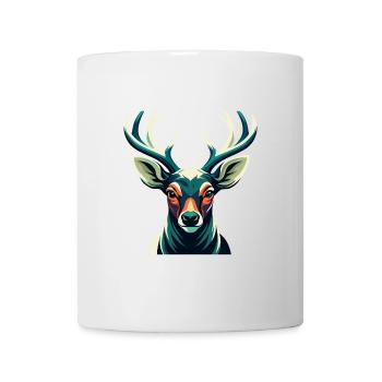 Deer Cartoon Character Colorful Pet Animal - Mug - white - Front