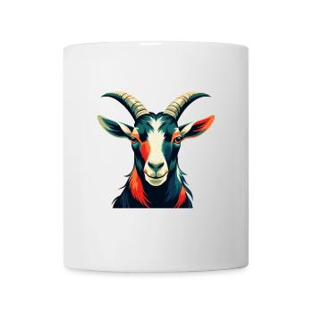 Goat Cartoon Character Colorful Pet Animal - Mug - white - Front