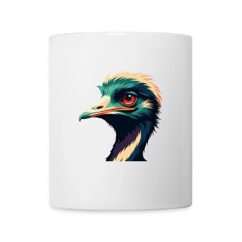 Emu Cartoon Character Colorful Pet Animal - Mug - white - Front
