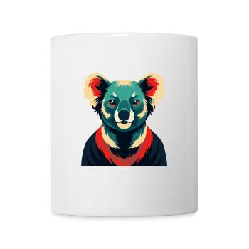 Koala Cartoon Figur Buntes Haustier Tier - Tasse - Weiß - Vorne