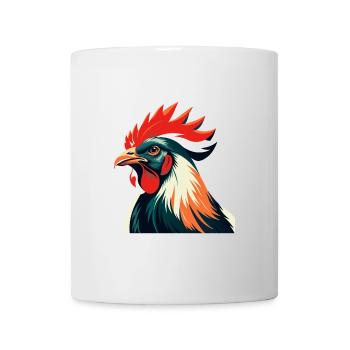 Chicken Cartoon Character Colorful Pet Animal - Mug - white - Front