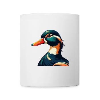 Canard Dessin Animé Personnage Animal De Compagnie Coloré - Mug blanc - blanc - Devant